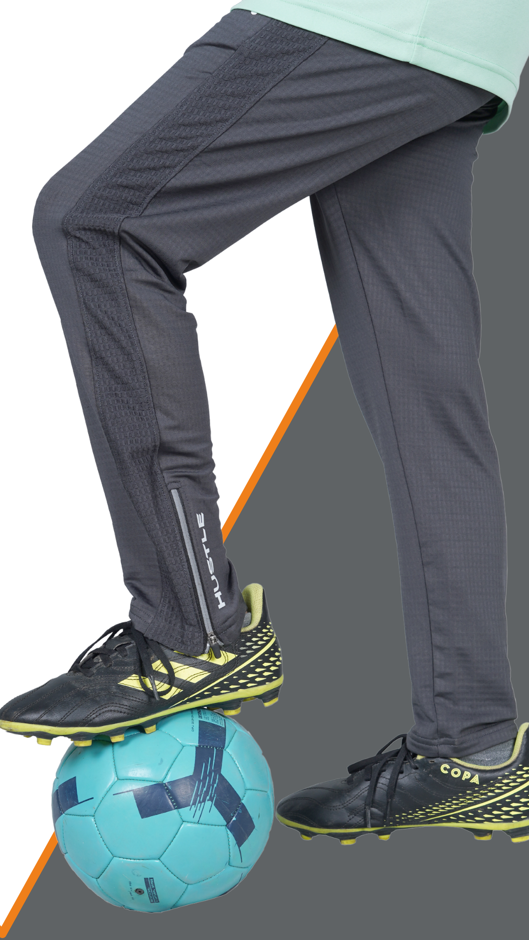 Zip-n-Glide Active Waffle Track Pants